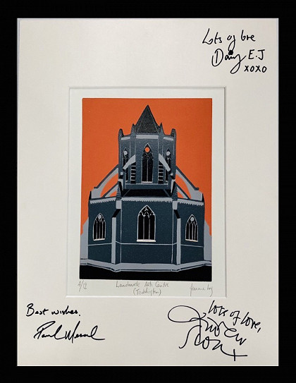 • Win a star signed print from the Landmark Arts Centre!