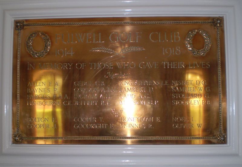 File:The WW1 War Memorial of Fulwell Golf Club.JPG